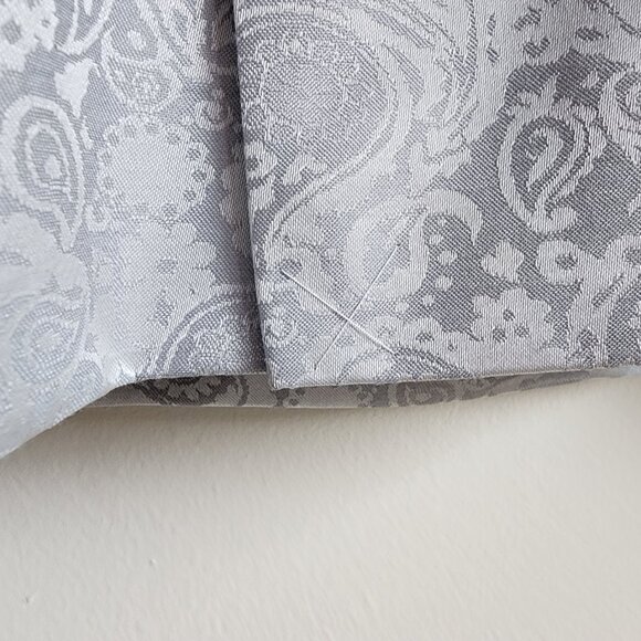 39S Dinner Jacket Silver Gray Shawl Lapel Skinny Fit New Jos A Bank Paisley Mens - Picture 16 of 17